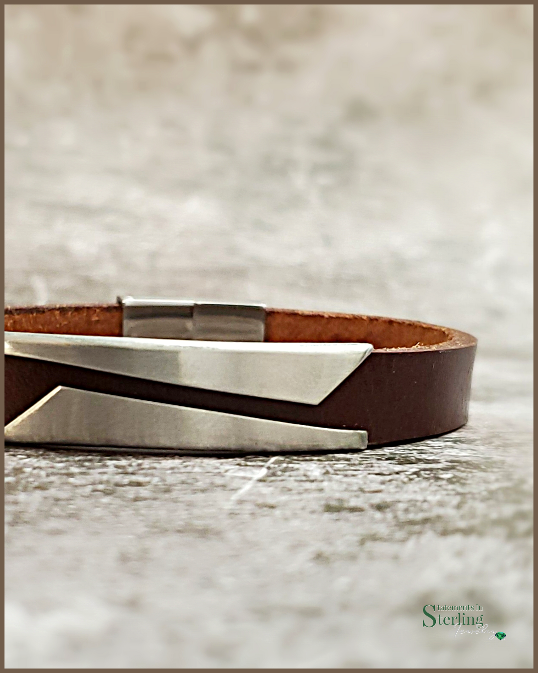 Rimanchik PHOENIX Bracelet in Chocolate Leather