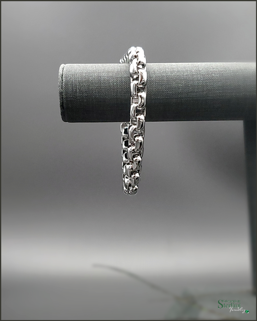 Stainless Steel Smooth Box Link Bracelet