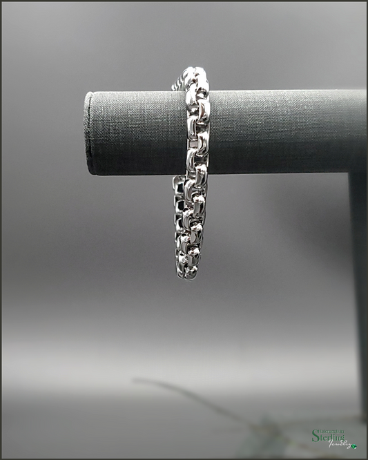 Stainless Steel Smooth Box Link Bracelet