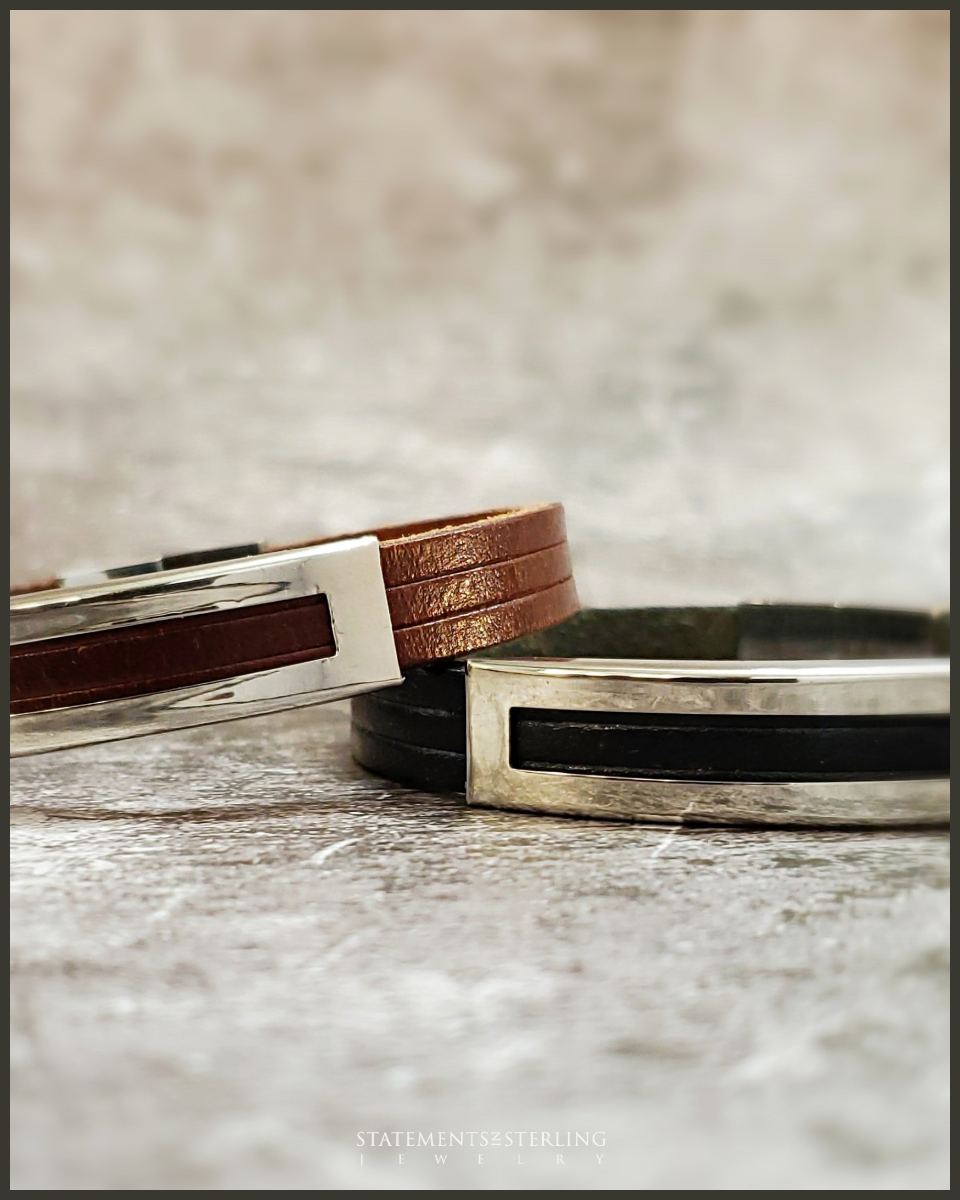 Rimanchik HELIOS Bracelet in Black Leather