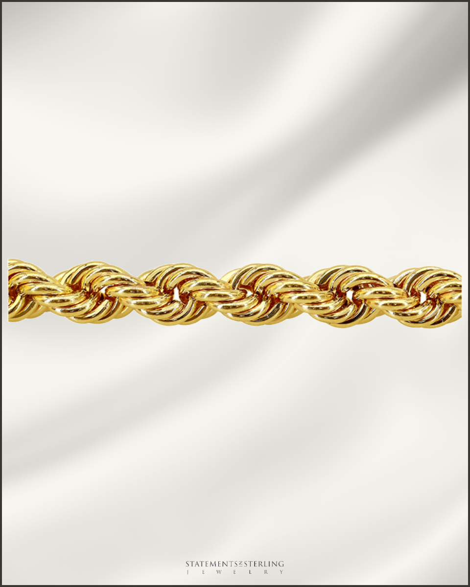 10k Gold Italian Rope Chain - 5.4mm