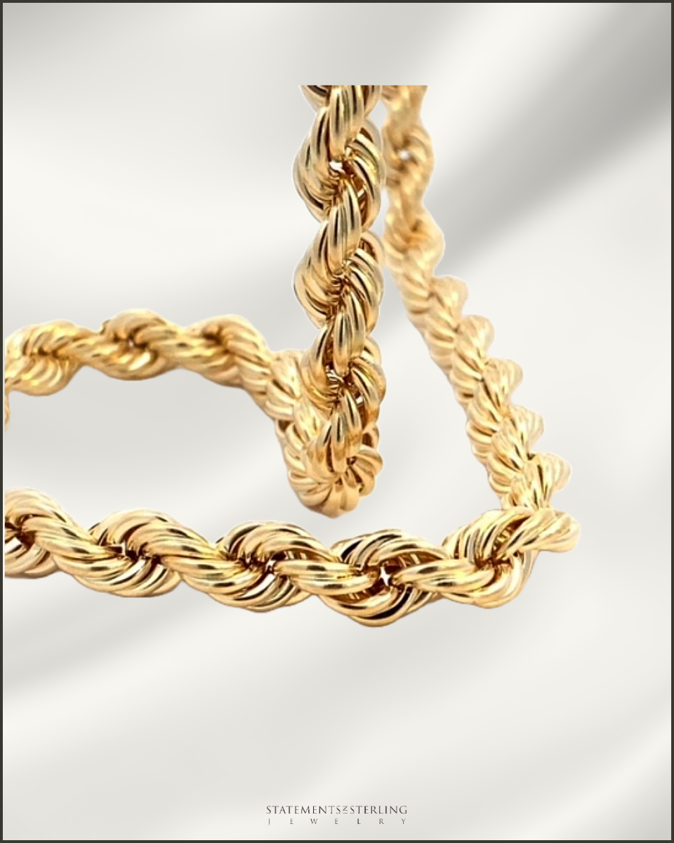 10k Gold Italian Rope Chain - 5.4mm