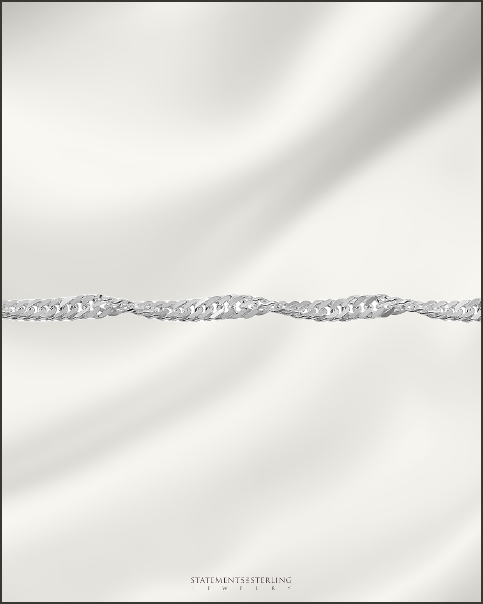 Sterling Silver Singapore Chain