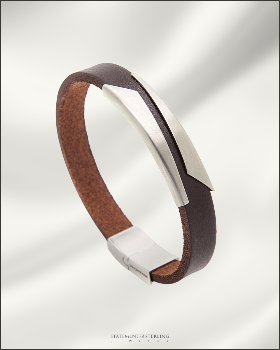 Rimanchik PHOENIX Bracelet in Chocolate Leather