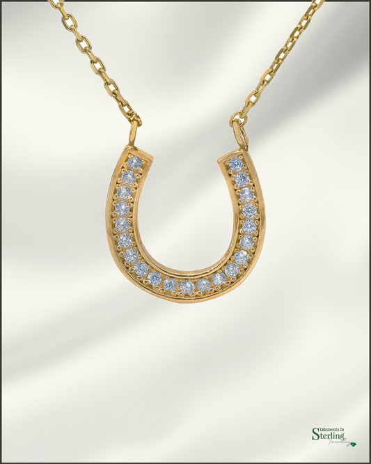 10k Gold Horseshoe Necklace
