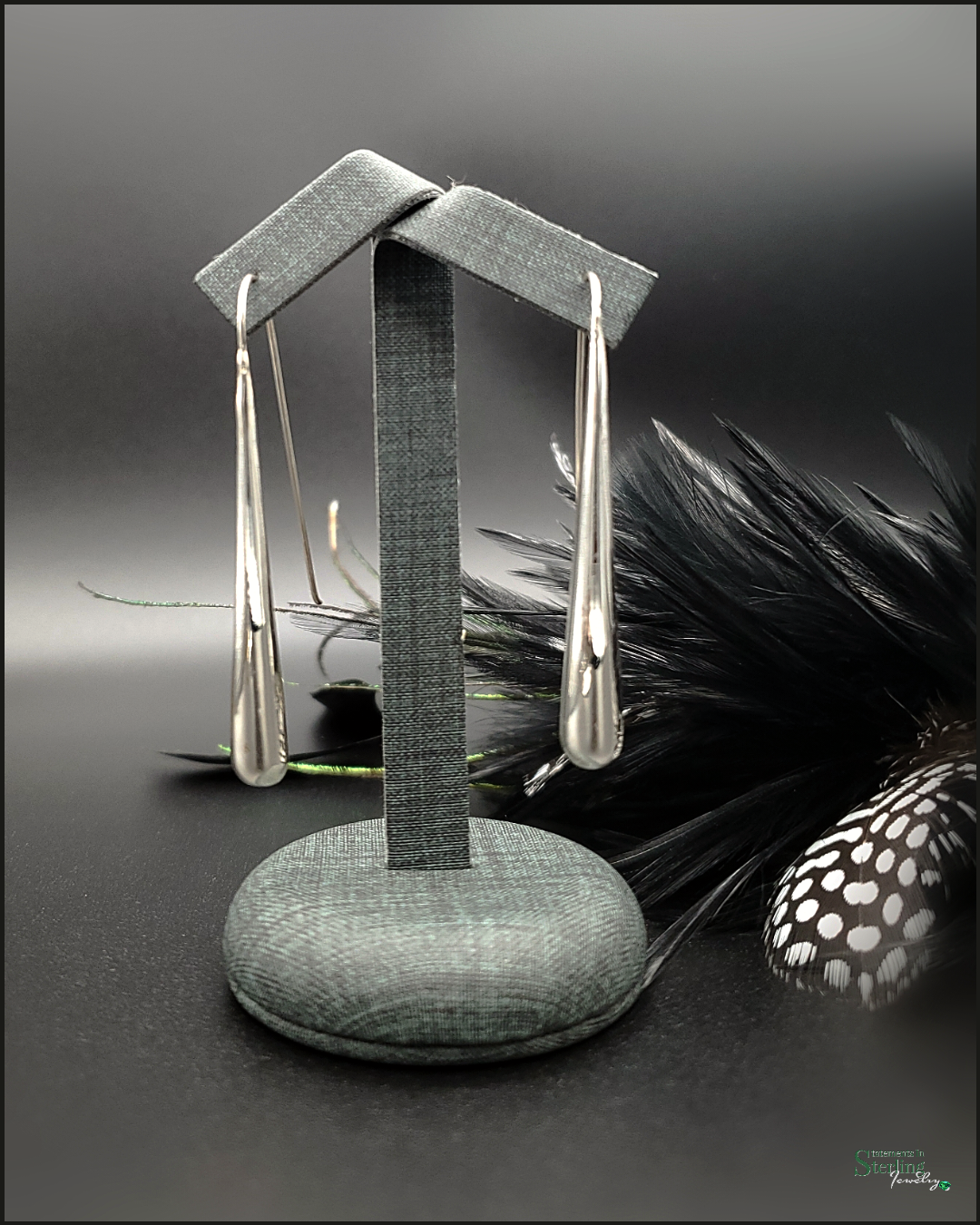 Sterling Silver Long Drop Earrings