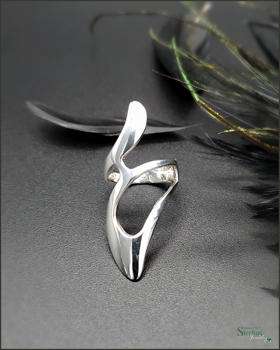Sterling Silver Abstract Ring