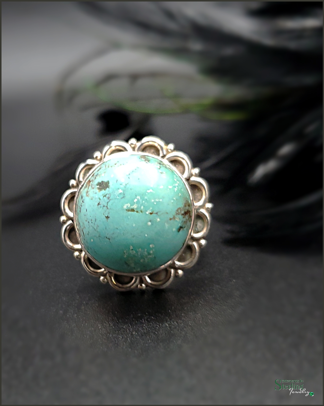 Turquoise and Sterling Silver Ring