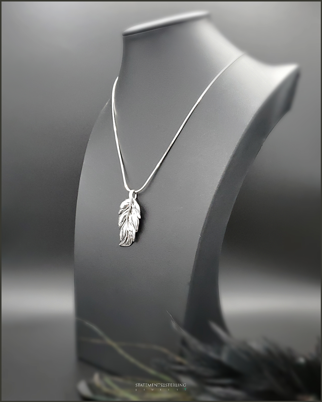 Sterling Silver Leaf Pendant