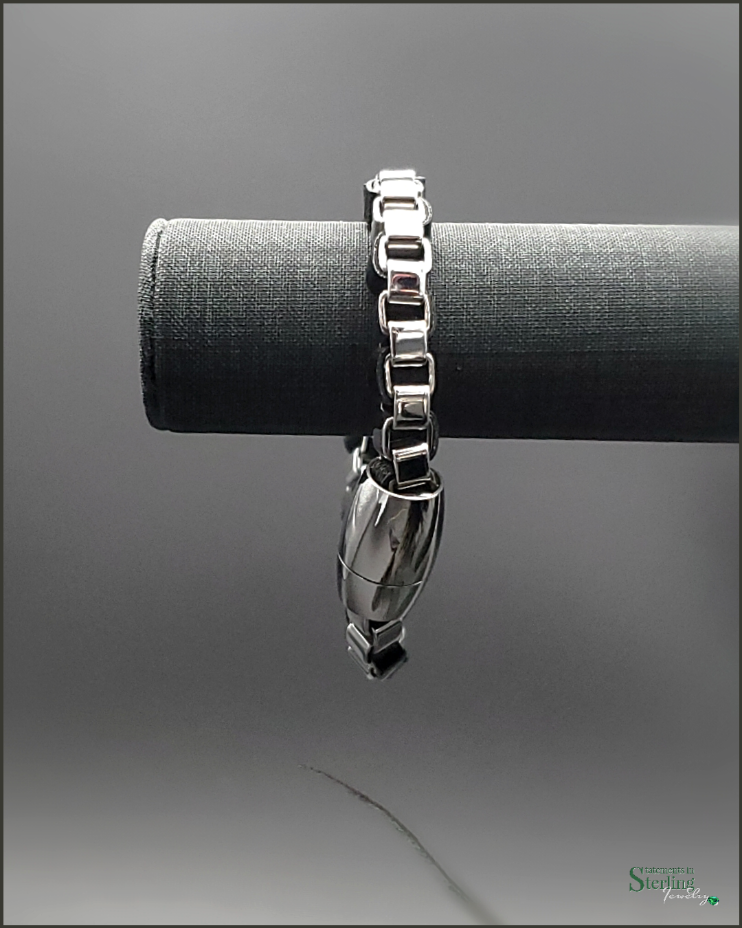 Stainless Steel and Leather Bracelet