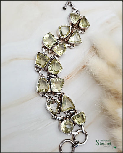 Citrine and Sterling Silver Sunshine Bracelet