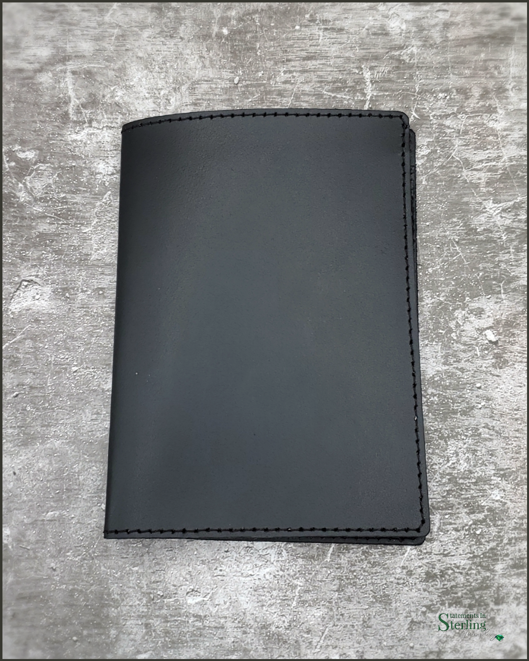 Rimanchik Leather Passport Cover in Black