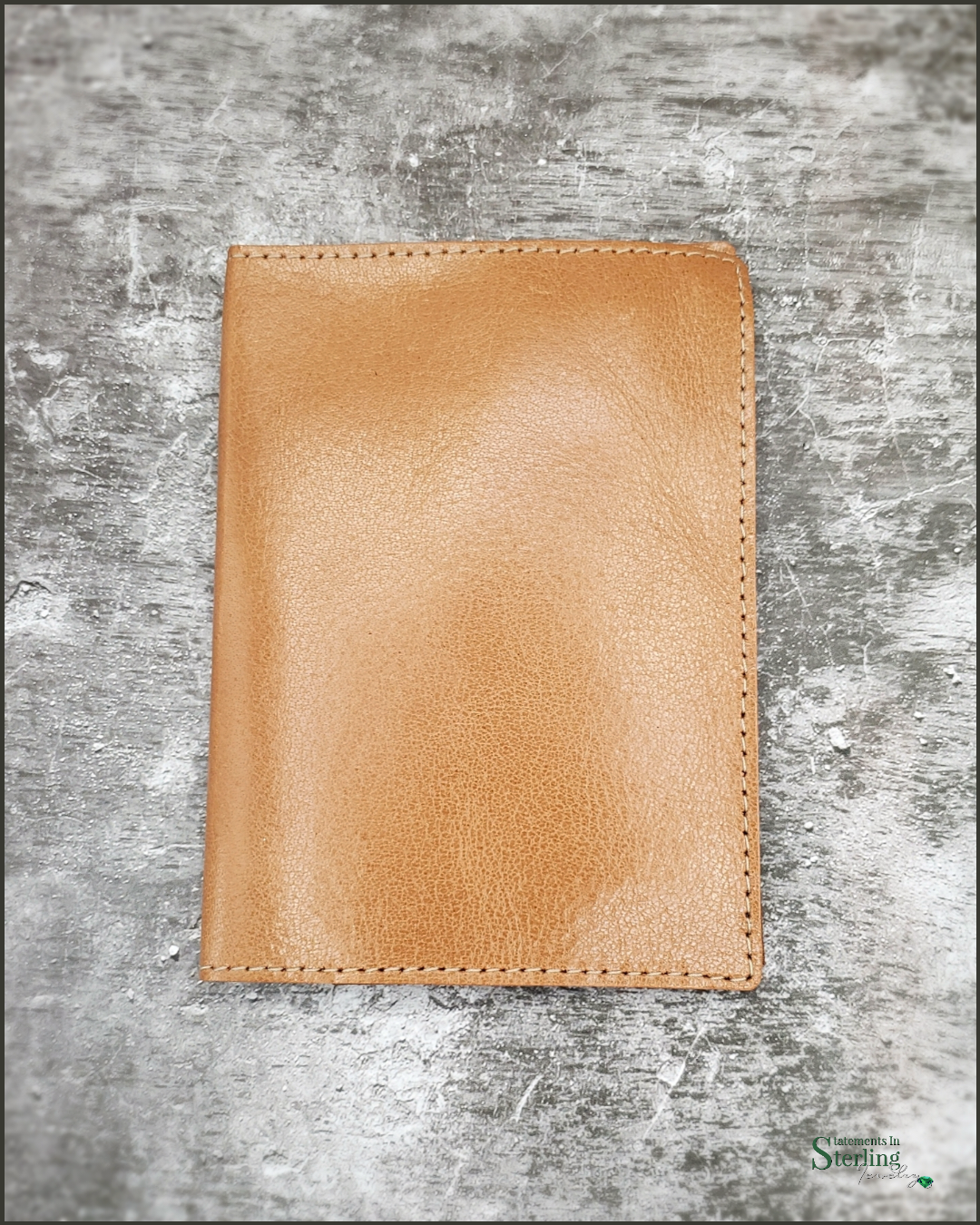 Rimanchik Leather Passport Cover in Tan