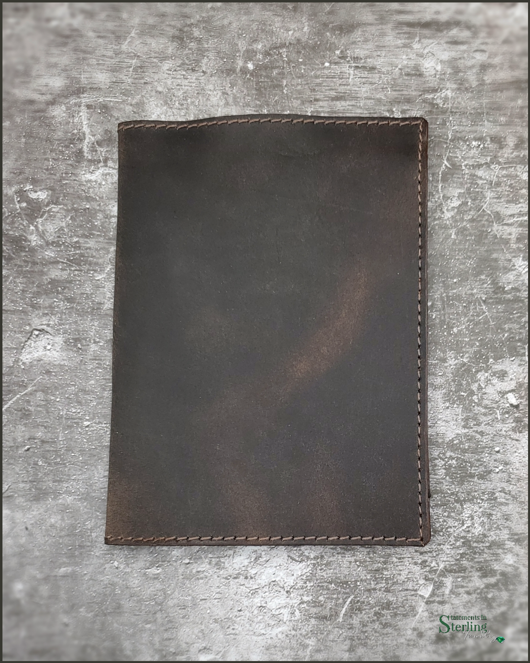 Rimanchik Leather Passport Cover in Rugged Brown