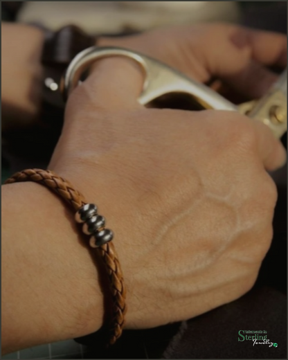 Rimanchik NORSE Bracelet in Brown Leather