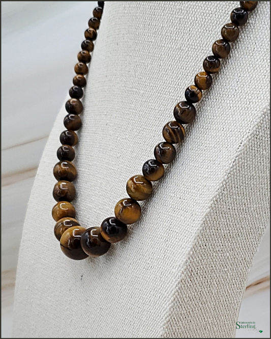 Tiger Eye Beaded Necklace I