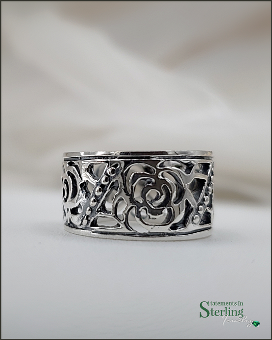 Sterling Silver Rosmary Ring