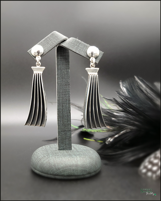 Sterling Silver Drop Earrings by James Bahe