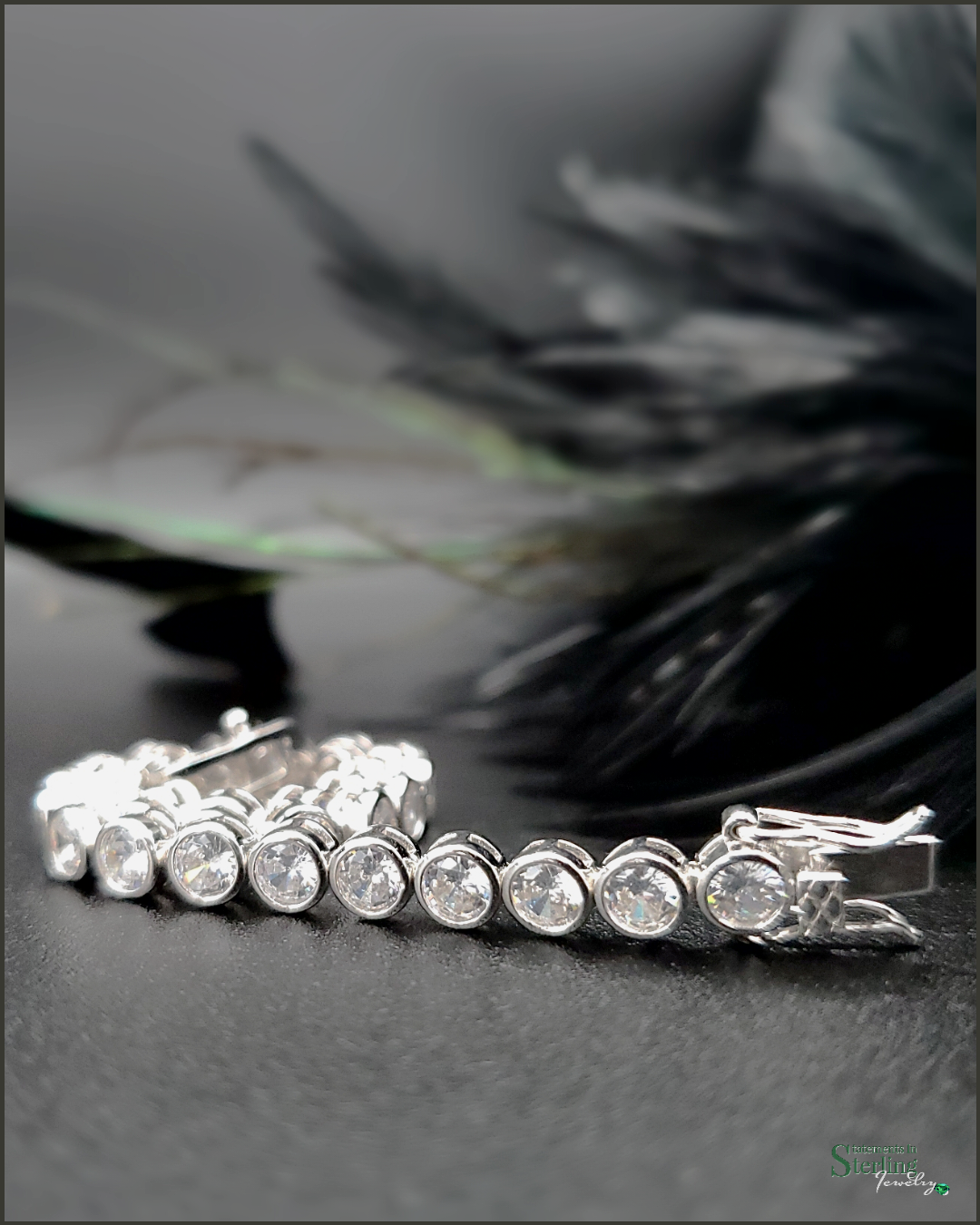 Sterling Silver Cubic Zirconia Tennis Bracelet