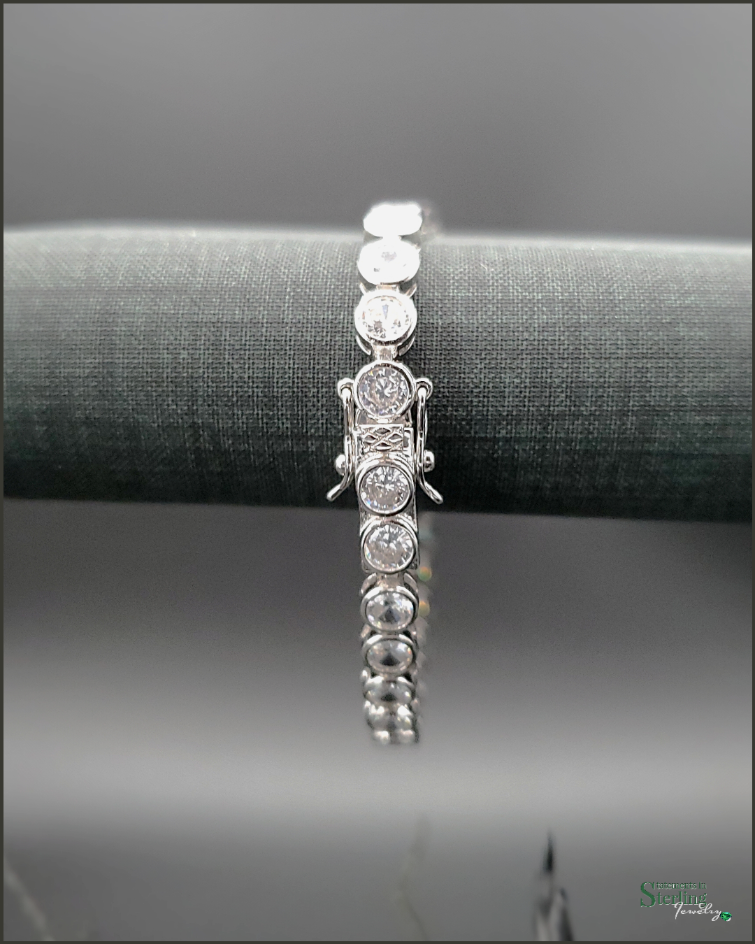 Sterling Silver Cubic Zirconia Tennis Bracelet