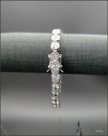 Sterling Silver Cubic Zirconia Tennis Bracelet