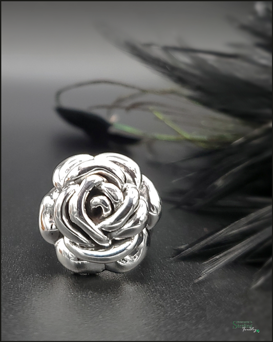 Sterling Silver Rose Ring