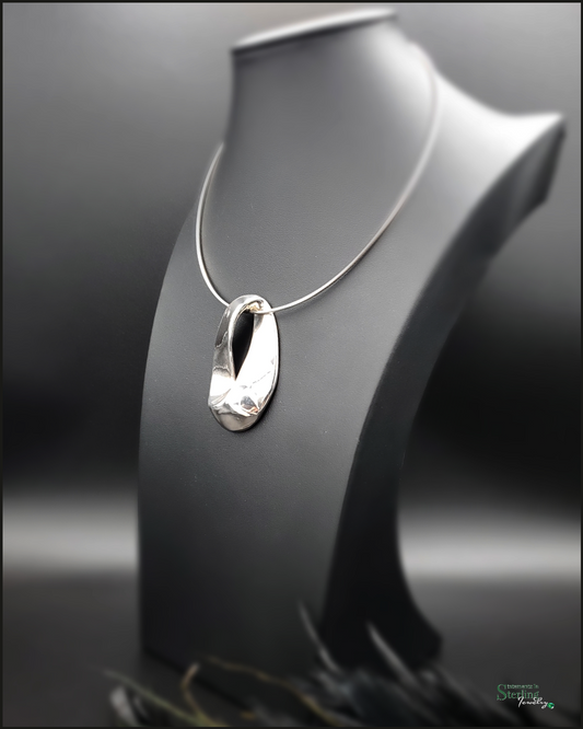 Sterling Silver Omega Necklace