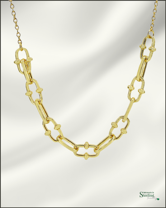 Sterling Silver Heirloom Necklace in Gold