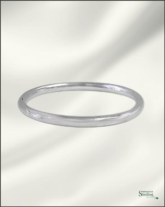 Solid Sterling Silver Baby Bangle Bracelet