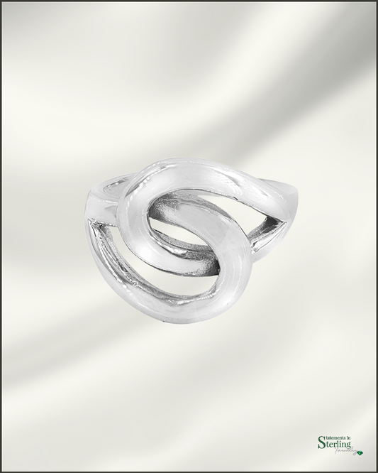 Sterling Silver Intertwined Ring