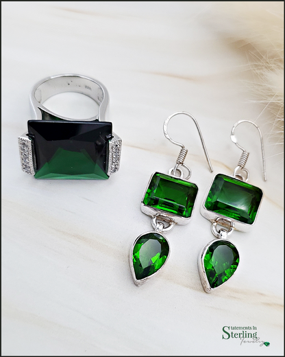<transcy>Pendants d&#39;oreilles Chrome Diopside Color Pop</transcy>