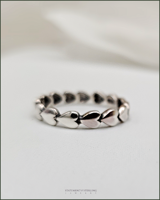 Sterling Silver Eternal Heart Ring