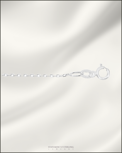 Sterling Silver Cable Chain FREE with Pendant Purchase!