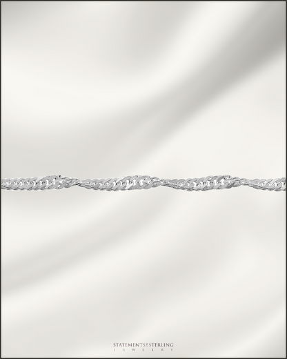 Sterling Silver Singapore Chain