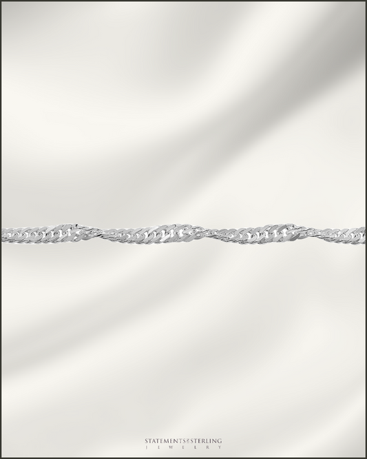 Sterling Silver Singapore Chain