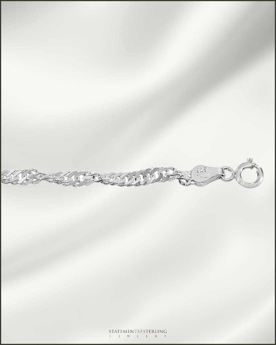 Sterling Silver Singapore Chain