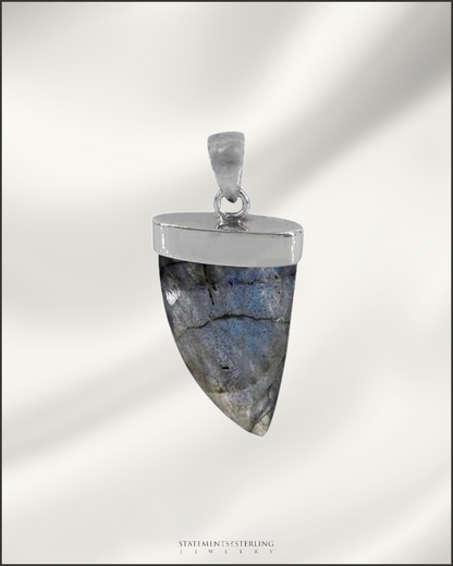 Labradorite and Sterling Silver Pendant