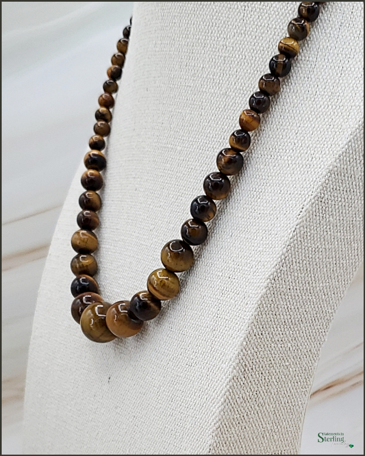 Tiger Eye Beaded Necklace II