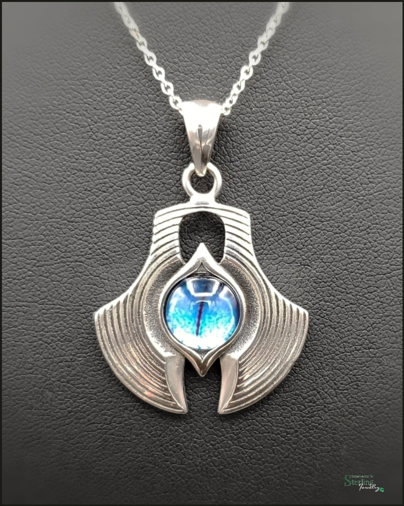 Dragon Eye Pendant in Polished Sterling Silver