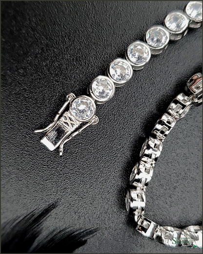 Sterling Silver Cubic Zirconia Tennis Bracelet