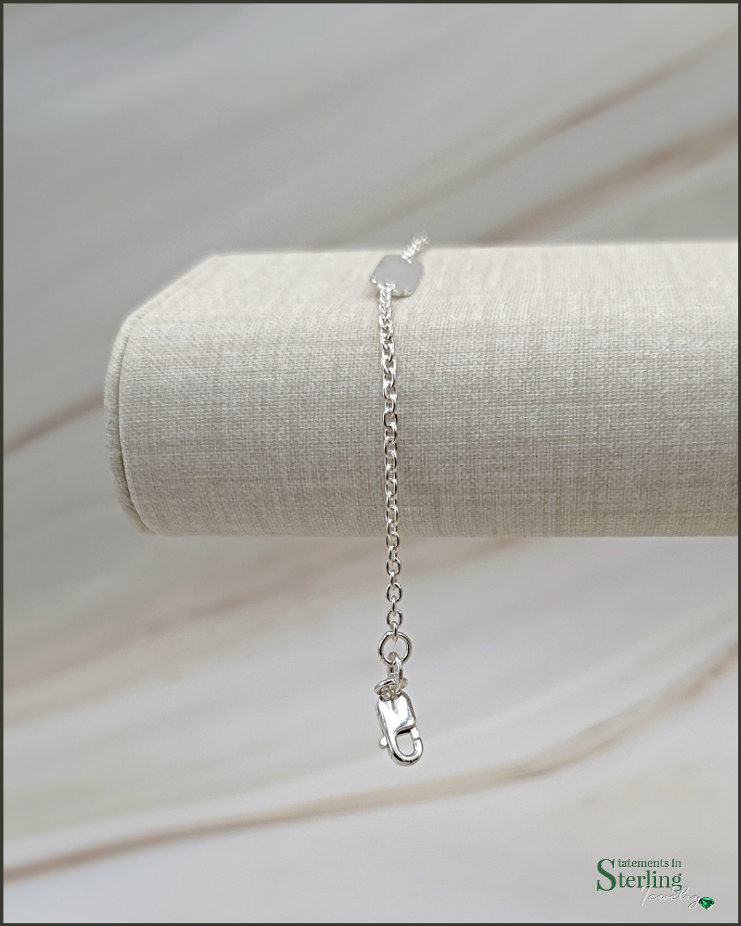 Sterling Silver Baby ID Bracelet