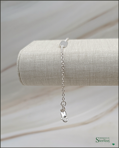 Sterling Silver Baby ID Bracelet