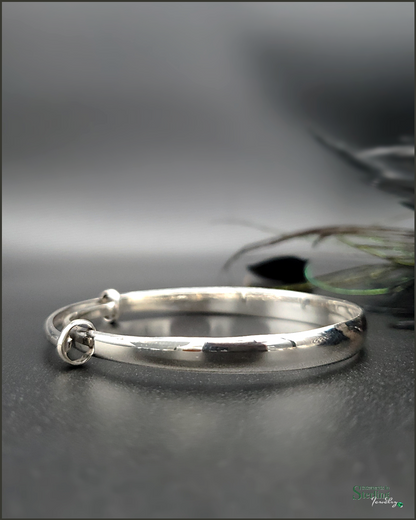 Sterling Silver Adjustable Bangle Bracelet