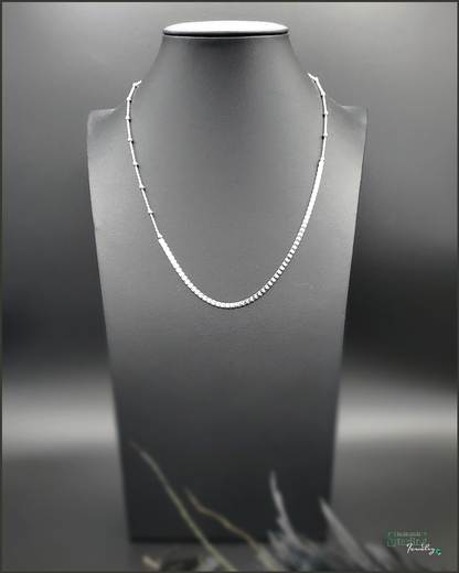 Sterling Silver Italian Double Link Necklace