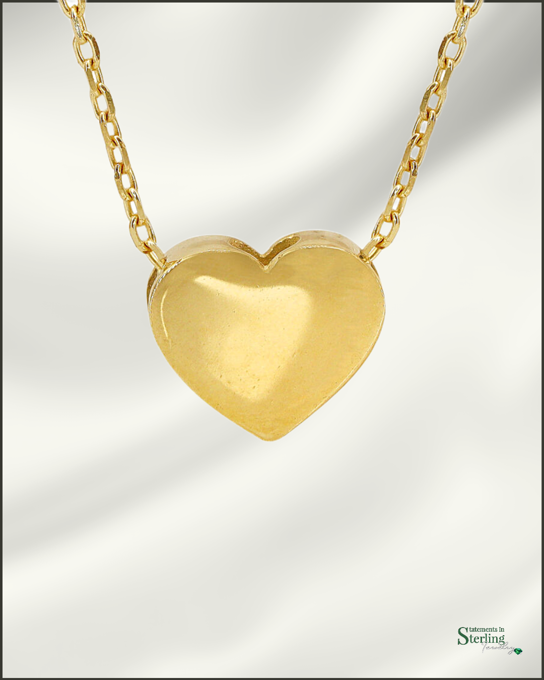 10k Gold Heart Necklace