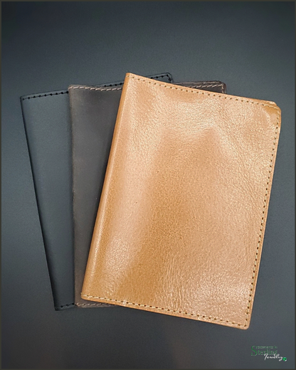 Rimanchik Leather Passport Cover in Rugged Brown