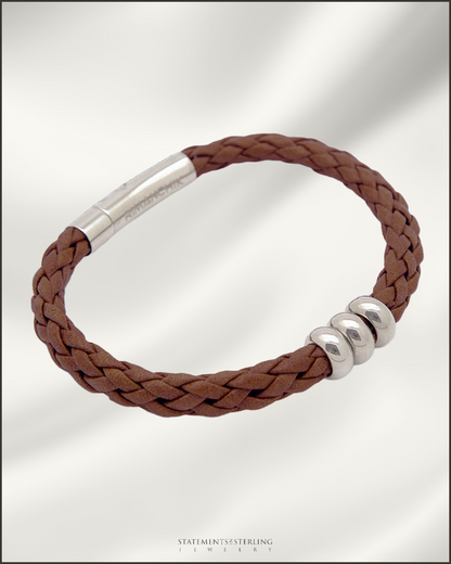Rimanchik NORSE Bracelet in Brown Leather