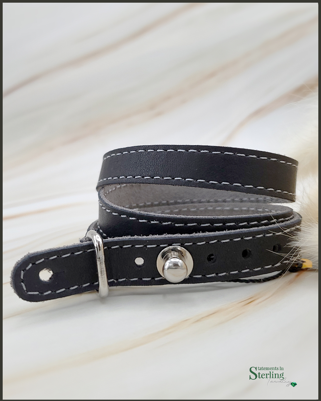 Rimanchik TWIST Leather Bracelet in Black