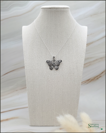 Sterling Silver Butterfly Pendant I