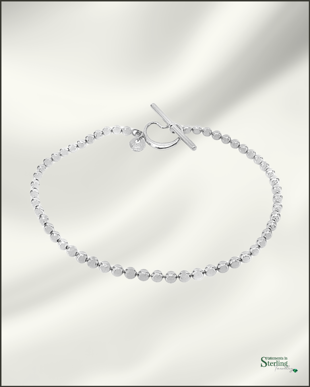 Sterling Silver Bead Bracelet